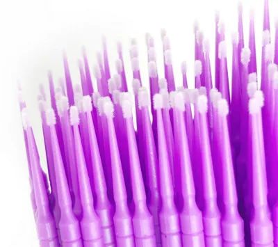 Produktbild von Mikroapplikatoren, 100 Stück, 1,5 mm, violett