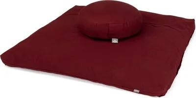 Produktbild von Meditations-Set ECO | Meditationskissen Rondo extra flach + Zabuton