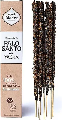 Image de Encens Sagrada Madre Palo Santo au Yagra - lot de 3 pièces - ± 30 g
