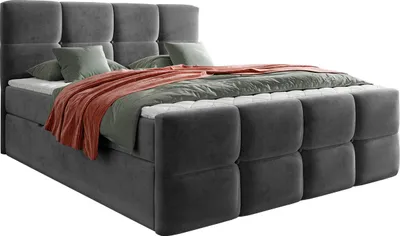 Produktbild von MIRJAN24 Boxspringbett Fuego, Doppelbett mit zwei Bettkästen für die Bettwäsche, Hauptmatratze, Topper und Kopfteil (Fresh 32, Größe: 180x200 cm)