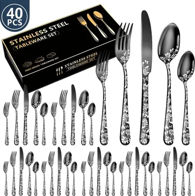 KINSI Besteck-Set Besteck-Set, 4 Teile, Besteck