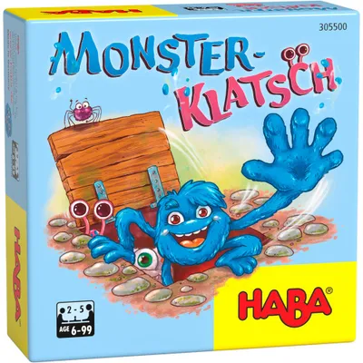 Produktbild von Haba MONSTER-KLATSCH Reaktionsspiel aus Holz, 105x105x40 mm, für Kinder ab 3 Jahren