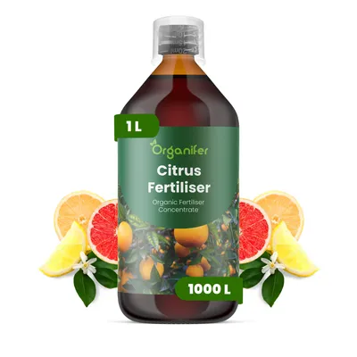 Obrázok produktu pre Citrus, tekuté hnojivo, 1 l – vzorec NPK 2-1-8 – pre citrusové rastliny – pre zdravé listy, bohaté kvitnutie a tvorbu plodov – podporuje rast koreňov – organické