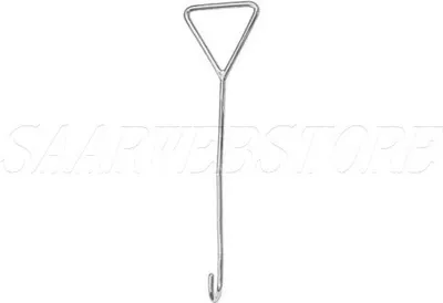 Produktbild von LINDEMANN Schleusenhaken AISI316, 53 cm, 10 mm Stärke, 140 mm Breite, mit Auge