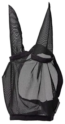 Produktbild von Hy - Pferde Fliegenmaske mit Ohren TL7227 (M) (Schwarz)