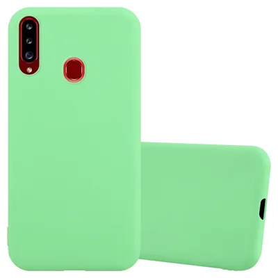 Immagine prodotto di Cadorabo custodia per Samsung Galaxy A20s custodia protettiva in verde custodia del telefono cellulare TPU silicone custodia cover