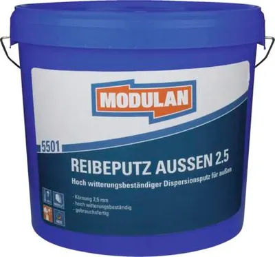 Produktbild von MODULAN 5501 Reibeputz Außen 2,5 mm weiß 15 kg