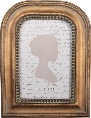 Produktbild von Clayre & Eef Bilderrahmen 10x15 cm Goldfarbig Kunststoff