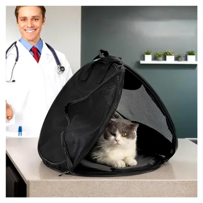 Produktbild von Haustiertragetasche | wasserdichte Mesh-Aufbewahrung für Tiere, Katzen-Transporttasche für Pendeln, Camping, Picknick, Kurztrips, Reisen, Wandern, Erwachsene, Jugendliche