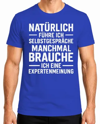 Productafbeelding van Natuurlijk, ik ben een grappig, sarcastisch heren T-shirt in blauw, maat S