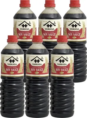 Produktbild von [ 6x 1000ml ] YAMASA Sojasauce aus Japan / natürlich gebraut / SOY SAUCE