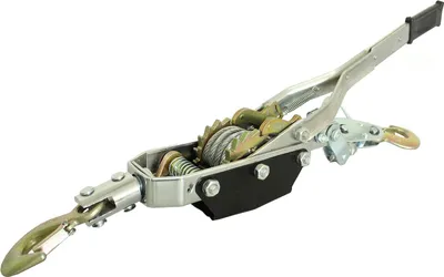 Produktbild von Handseilzug 4t 4000kg  mit Sicherheitslastenhaken Stahlseil Umlenkrolle Seilwinde Forst Boot