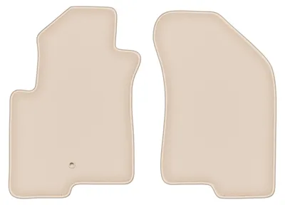 Produktbild von DURBAN Beige Velours-Fußmatten vorne für Jeep Compass MK49 SUV (2007-2017)