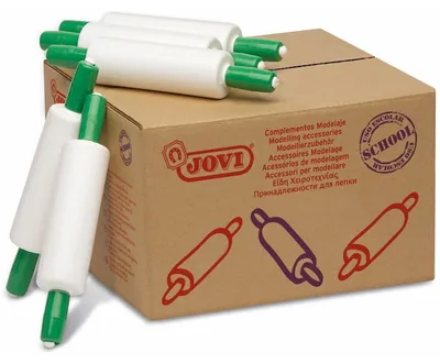 Obrázek produktu pro Jovi Rolling Pin, Váleček na těsto, Zelená, Bílá, Krabice, 25 kusů