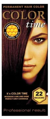 Imagen del producto de Color Time: Tinte permanente para el cabello, tono Moccachino 22, 100 ml