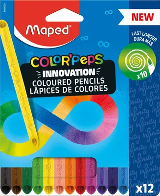 Immagine prodotto di MAPED M861600 Astuccio per matite colorate Color'Peps Infinity - confezione da 12 pz