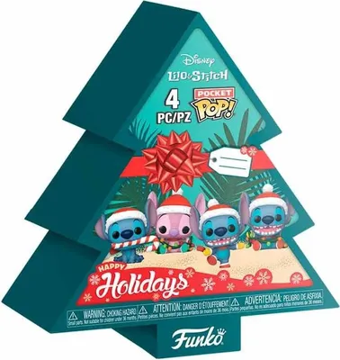 Zdjęcie produktu dla Disney Stitch Holiday Tree Pocket POP 4-Figure Pack