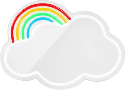 Image de Forever Light LED Lumière néon décorative avec miroir Art mural Décoration murale Cloud