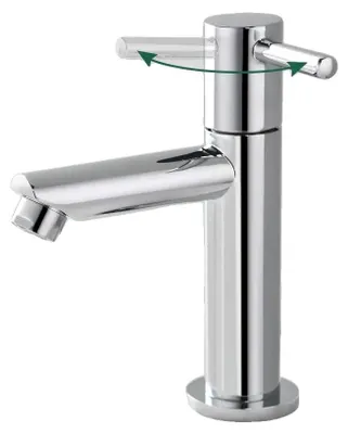 Zdjęcie produktu dla Kran do zimnej wody, stal nierdzewna 304, ergonomiczny design, chrom, stal nierdzewna, gwint G3/8