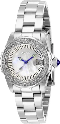 Zdjęcie produktu dla Invicta Angel 28442 Zegarek Damski - Mechanizm Kwarcowy - Stal Nierdzewna z Perłową Tarcza - 30 mm
