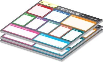 Immagine prodotto di PRICARO Agenda settimanale "Perfect", magnetica, antracite, A4, 25 fogli, 3 pezzi