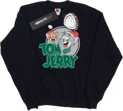 Produktbild von Tom And Jerry - "Christmas Greetings" Sweatshirt für Damen BI11649 (L) (Schwarz)