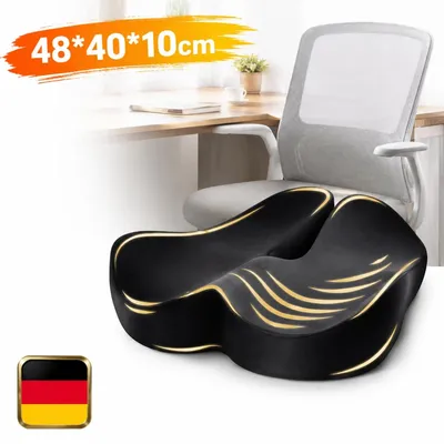 Produktbild von Sitzkissen Orthopädisches Steißbeinkissen Memory Foam Stuhlkissen Sitzerhöhung