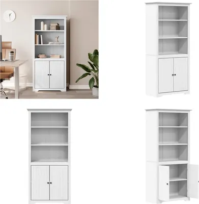 Zdjęcie produktu dla vidaXL Regał na książki BODO biały 80x40x172 cm lite drewno sosnowe - Regał na książki - Półka na książki - Półka do przechowywania
