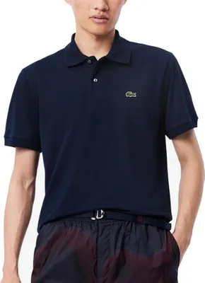 Immagine prodotto di Polos Hombre Del Marchio Lacoste Del Modello Short Sleeved Ribbed Collar Blu