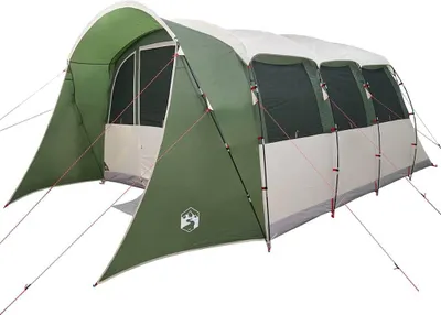 Obrázok produktu pre vidaXL Rodinný stan so strechou, zelený a biely, 576 x 325 x 213 cm