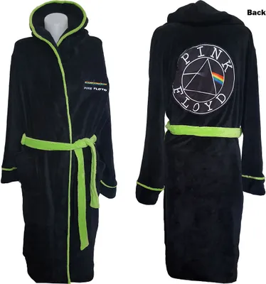 Produktbild von Rosa Floyd - Kreislogo Uni Bademantel - Schwarz