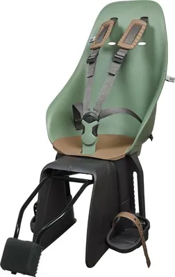 Image de Urban Iki Ta-ke Siège arrière de vélo - Montage sur cadre - Icho Green / Kurumi Brown | Urban Iki