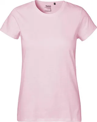 Immagine prodotto di Neutral O80001 | Maglietta classica da donna / 100% cotone equosolidale - Colore: Rosa chiaro - Taglia: XL