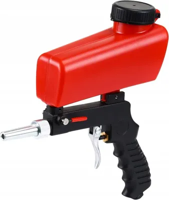 Image de Pistolet de sablage à main pour professionnels, appareil de sablage à air comprimé, buse pour surfaces métalliques, élimination de la rouille