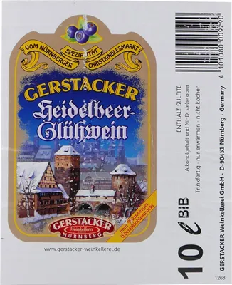 Produktbild von GERSTACKER Heidelbeer-Glühwein 10L BIB