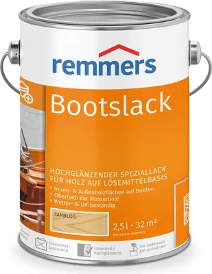Produktbild von Remmers Bootslack farblos 2,5 l, Klarlack