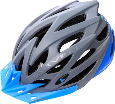Produktbild von meteor Marven I Fahrradhelm Herren Damen Kinder-Helm MTB rollerhelm M 55-58 cm grau/blau