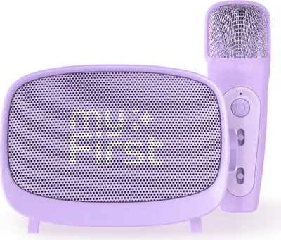 myFirst Voice 2 Tragbares Interaktives Mikrofon & Wireless-Lautsprecher, Lila