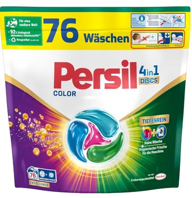 Produktbild von Persil Discs – 76 Stück, 1,292 kg – Color 4-in-1-Waschmittel