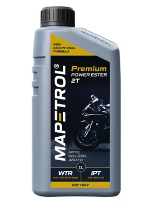 Produktbild von MAPETROL Premium Power Ester 2T für 1 Liter Motoröl Motorenöl Synthetisch Öl Motorradöl Motorbike