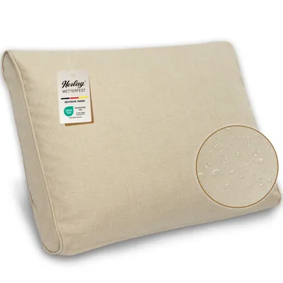 Produktbild von Herlag Loungekissen Sunny, Rückenkissen 40x70x15cm Natur, Wetterfestes Premiumkissen für Gartenlounge, Waschbares Gartenkissen, UV- & Fleckschutz