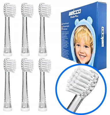 Produktbild von Welcco Ersatz-Zahnbürstenköpfe 6 Stück für Neno Denti Kinder