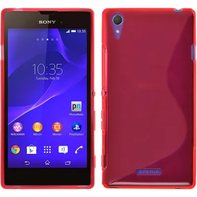 Produktbild von PhoneNatic Case kompatibel mit Sony Xperia Style - rot Silikon Hülle S-Style + 2 Schutzfolien