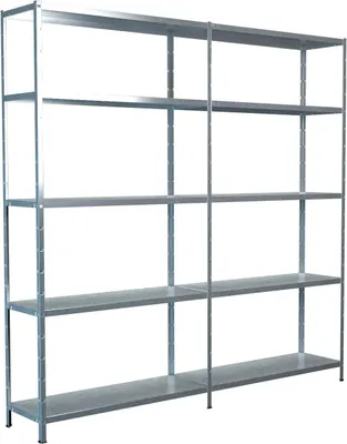 Produktbild von Steck-Grund-/ u 1 Anbauregal, 10 Böden, 2000x2000x350, verz.