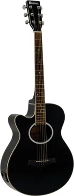 Produktbild von DIMAVERY AW-400 Westerngitarre LH, schwarz