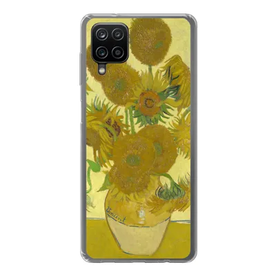 Produktbild von MuchoWow® Handyhülle Schutzhülle Hülle für Samsung Galaxy A12 Sonnenblumen - Vincent van Gogh Silikon Softcase Handy Hülle - Bild