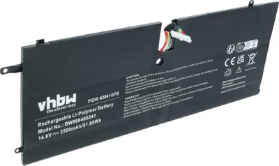 Produktbild von vhbw Akku Ersatz für Lenovo 45N1071, 45N1070 für Notebook (3500 mAh, 14,8 V, Li-Polymer)