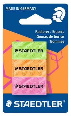 Produktbild von Staedtler Radierer neon sortiert 3x BK