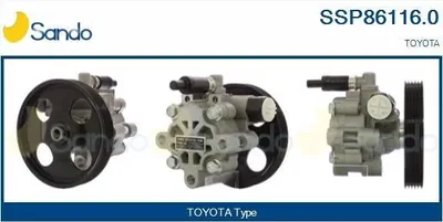Produktbild von SANDO SSP86116.0 Servolenkung Pumpe Servopumpe für TOYOTA RAV 4 II (CLA2, XA2, ZCA2, ACA2)