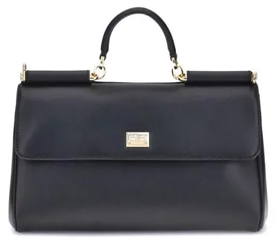 Produktbild von Dolce & Gabbana Schultertasche aus Kalbsleder in Schwarz
